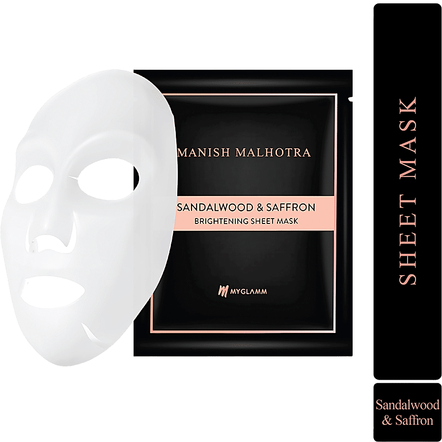 MyGlamm Brightening Sheet Mask - Saffron & Sandalwood