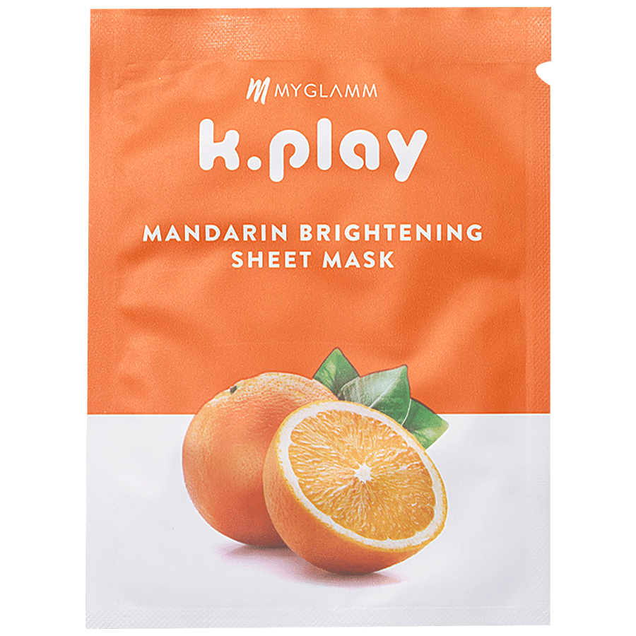 MyGlamm K Play Mandarin Brightening Sheet Mask