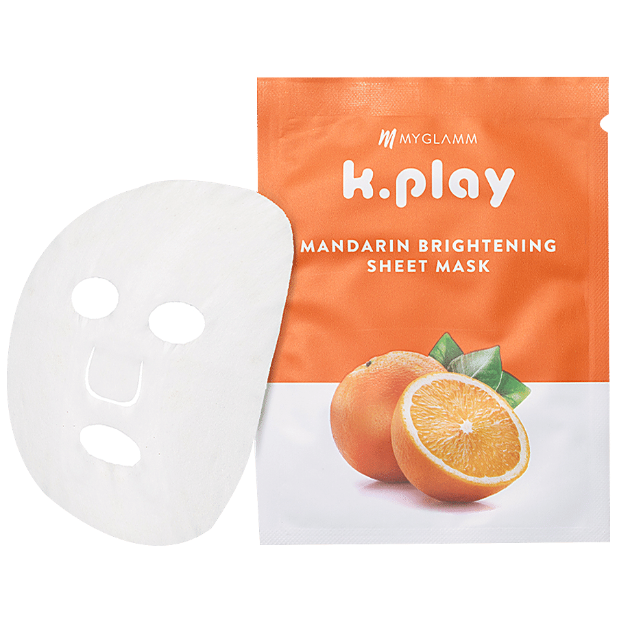 MyGlamm K Play Mandarin Brightening Sheet Mask