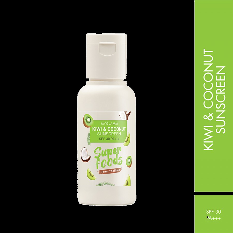 MyGlamm MyGlamm Superfoods Coconut & Kiwi Sunscreen-NA-50ml