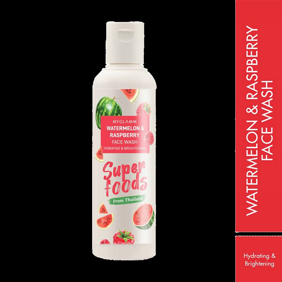 MyGlamm MyGlamm Superfoods Watermelon & Raspberry Face Wash-NA-120ml