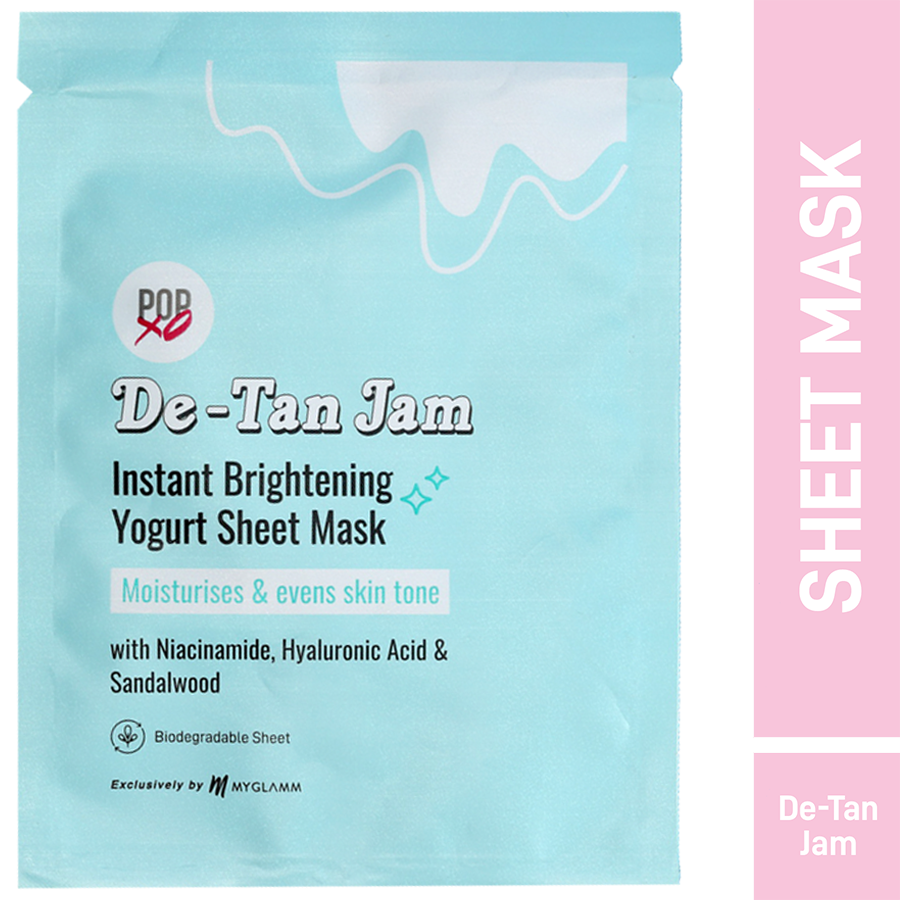 MyGlamm POPxo De-Tan Jam - Instant Brightening Yogurt Sheet Mask