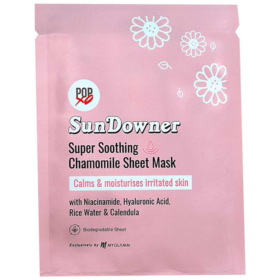 MyGlamm POPxo Sundowner - Super Soothing Chamomile Sheet Mask