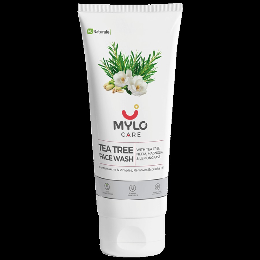 Mylo Care Tea Tree Face Wash - With Neem