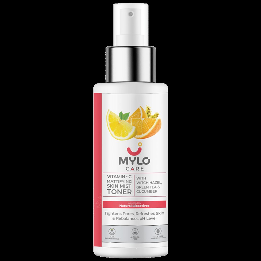 Mylo Care Vitamin C Mattifying Skin Mist Toner - With Green Tea