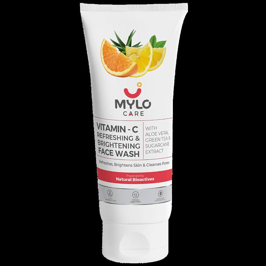 Mylo Care Vitamin C Refreshing & Brightening FaceWash - With Aloe Vera