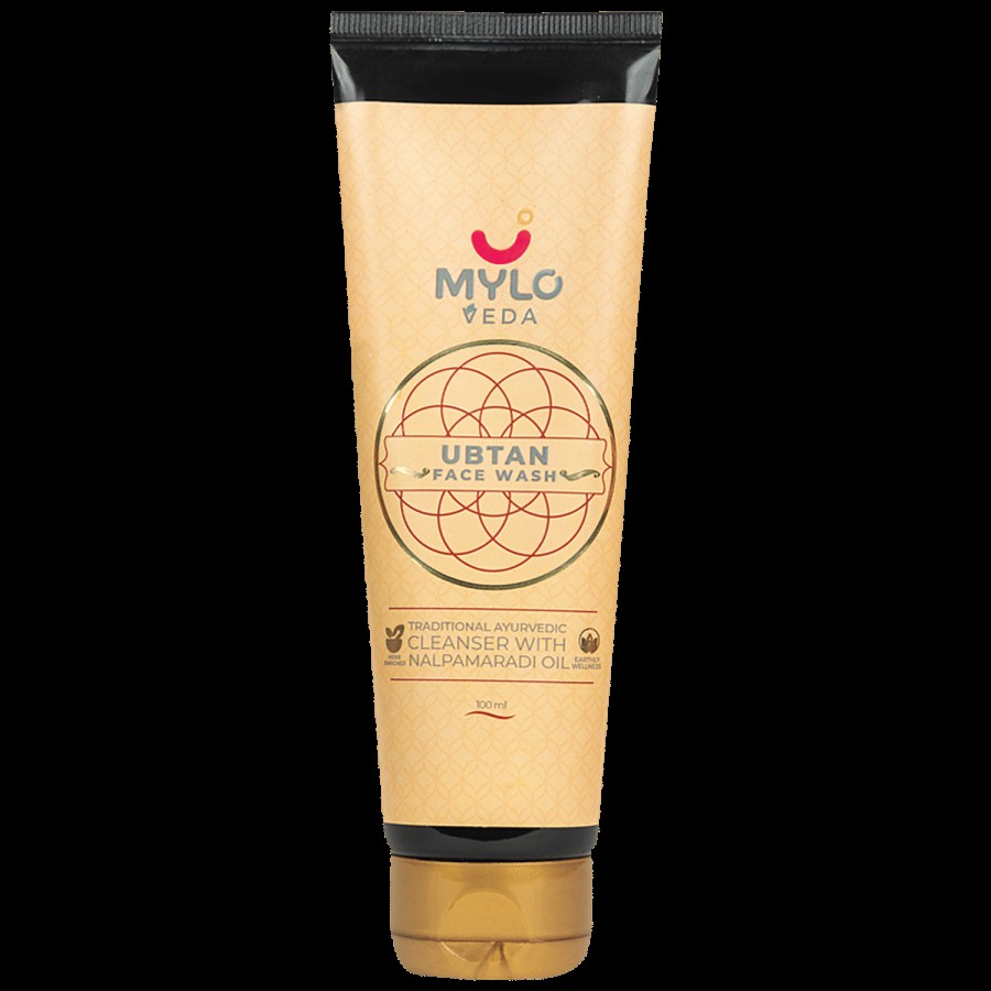 Mylo Veda Ubtan Face Wash -Traditional Ayurvedic Formulation With Nalpamaradi Oil