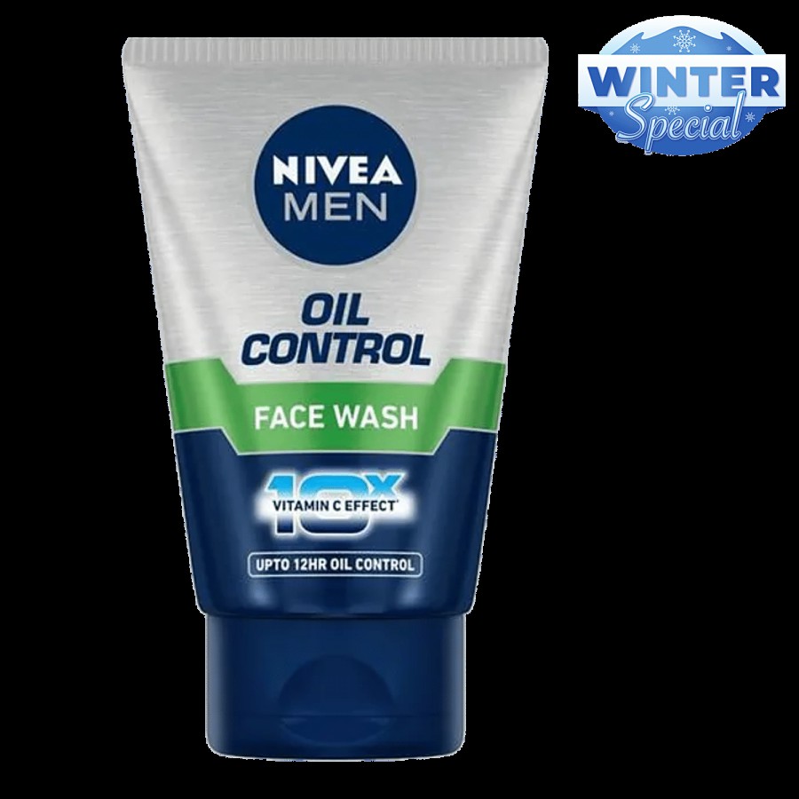 NIVEA Face Wash For Oily Skin - 12hr Oil Control With 10x Vitamin C Effect