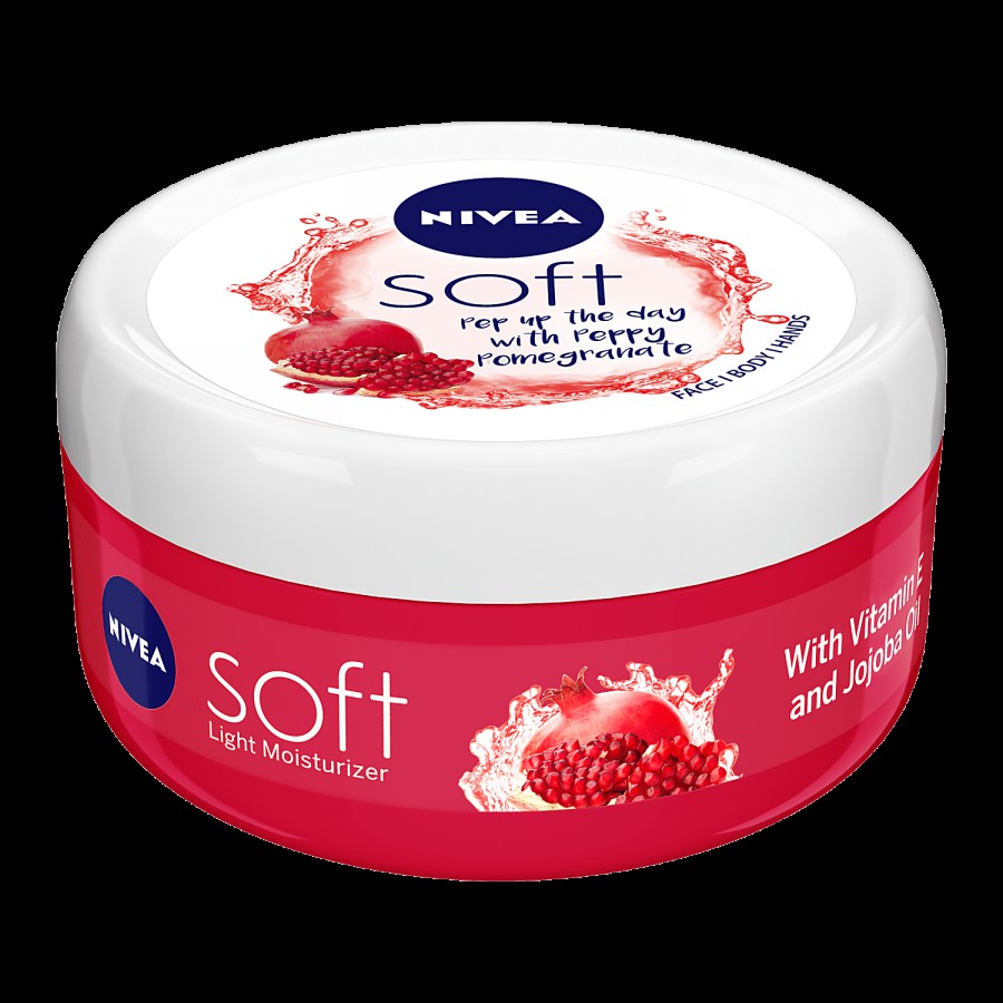 NIVEA Light Moisturiser Cream - Soft Peppy Pomegranate