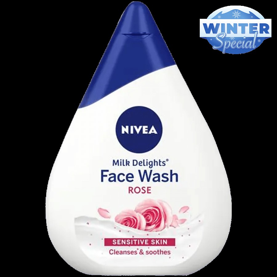 NIVEA Milk Delights Face Wash With Rose For Sensitive Skin