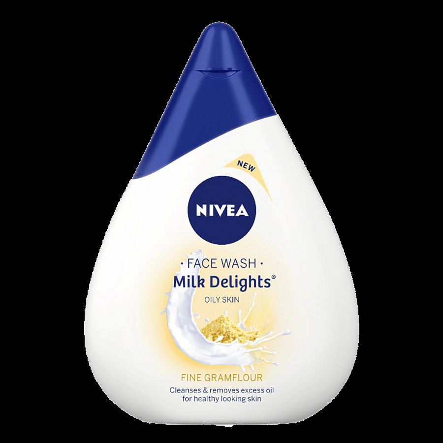 NIVEA Milk Delights Fine Gram Flour Face Wash - For Oily Skin