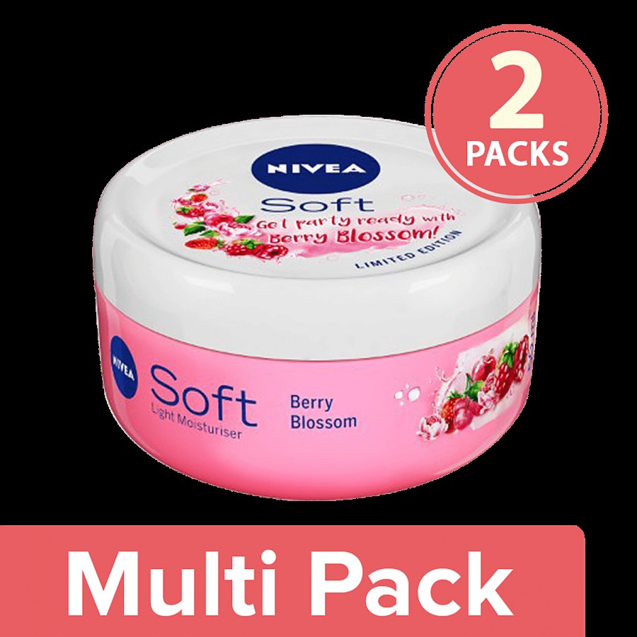 NIVEA Soft Light Moisturiser - Berry Blossom