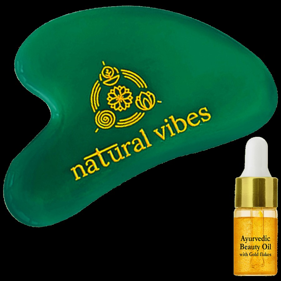 Natural Vibes Jade Gua Sha  - For Face