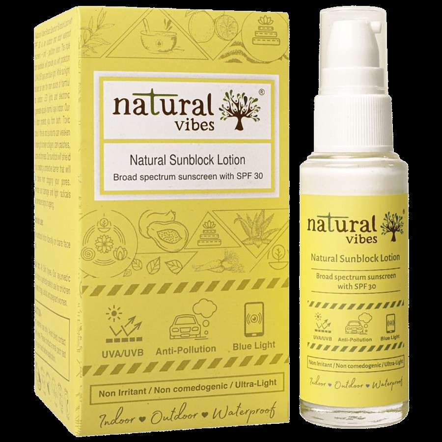 Natural Vibes Sunscreen Lotion - SPF 30