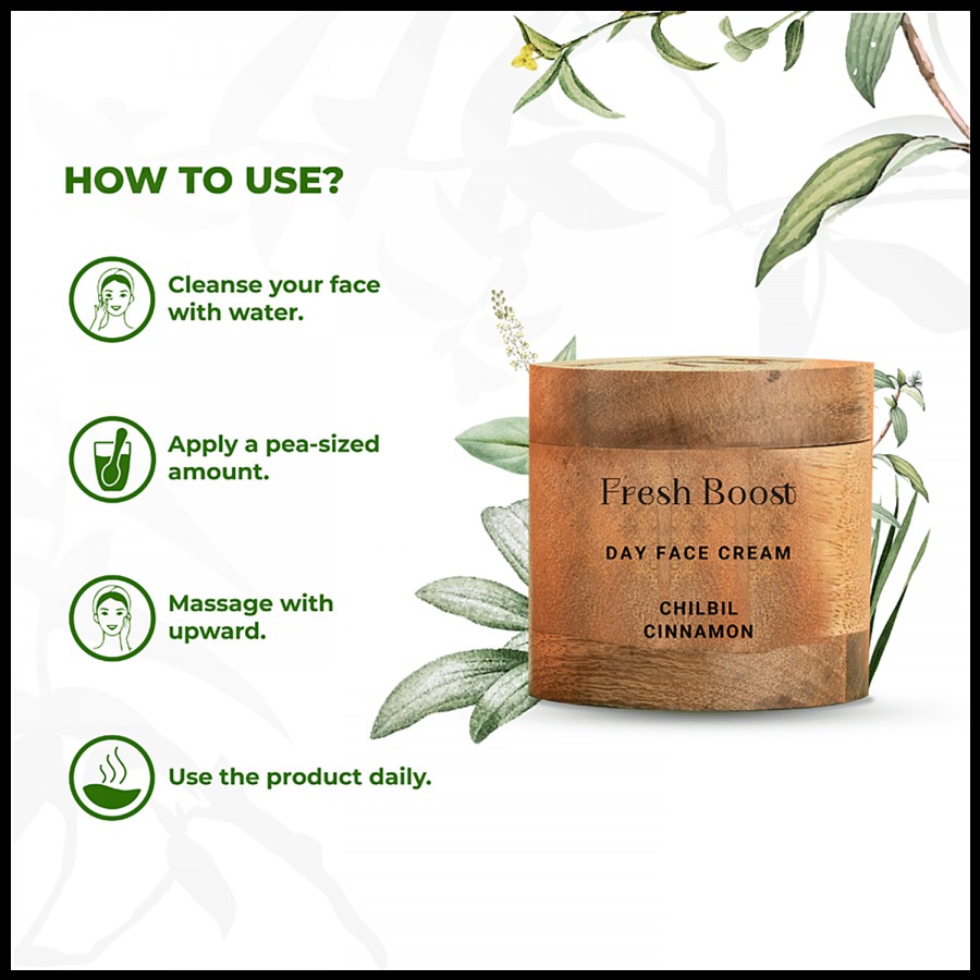 Nature 4 Nature Fresh Boost Day Face Cream - Chilbhil Cinnamon