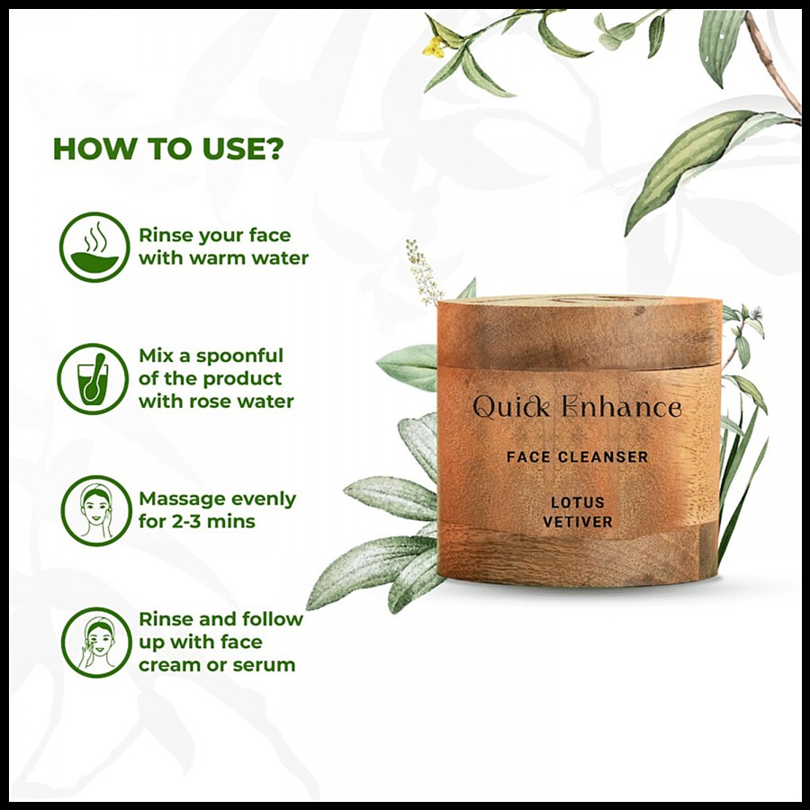 Nature 4 Nature Quick Enhance Face Cleanser - Lotus Vetiver