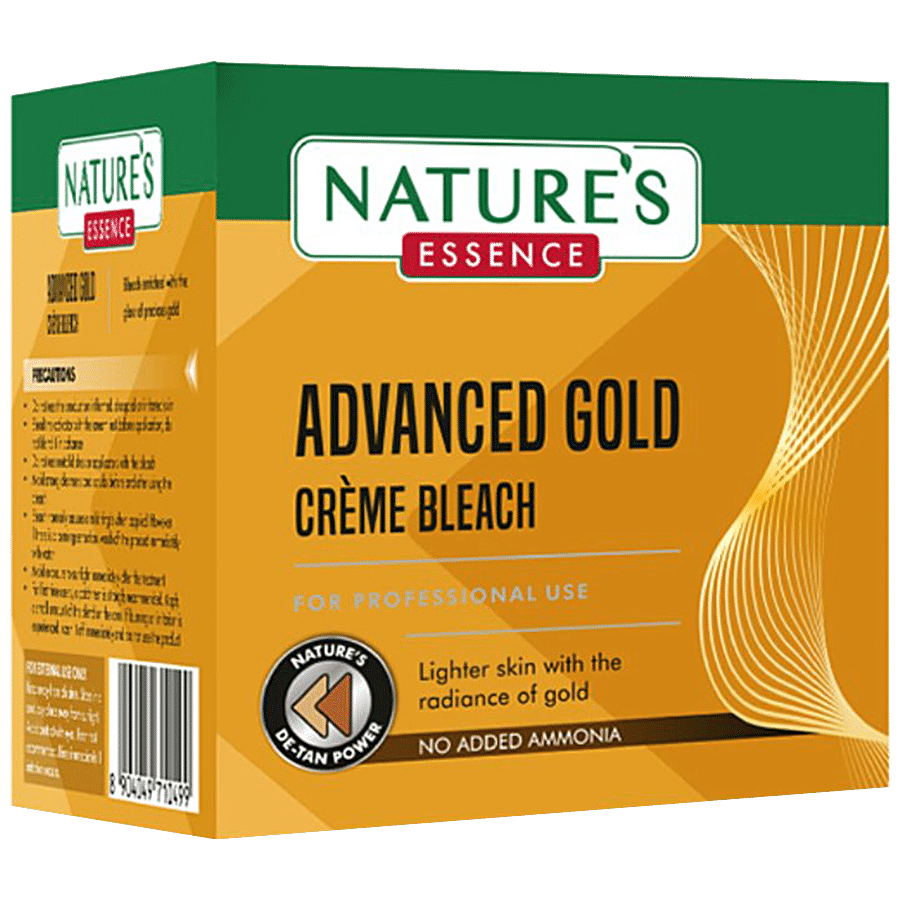 Natures Essence Advanced Gold Creme Bleach - Lightens Skin With The Radiance Of Gold