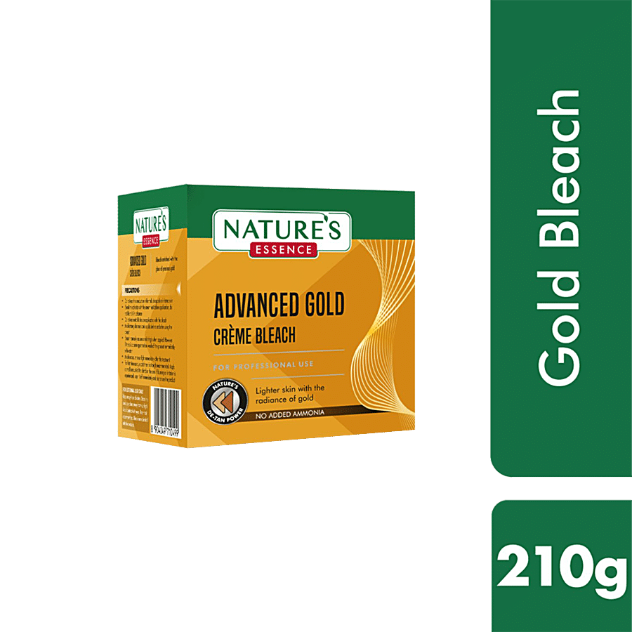 Natures Essence Advanced Gold Creme Bleach - Lightens Skin With The Radiance Of Gold