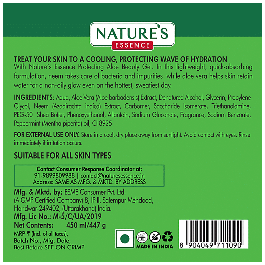 Natures Essence Aloe Beauty Gel With Neem