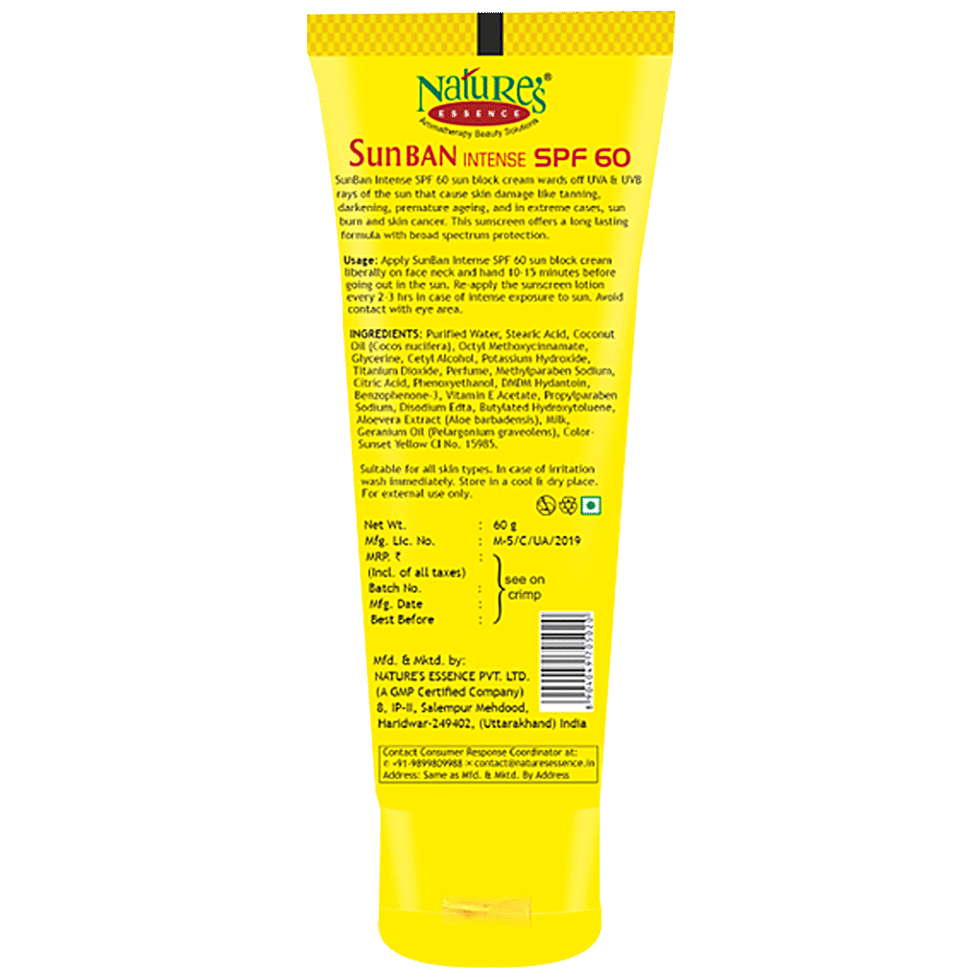 Natures Essence Sun Ban Lotion - SPF 60