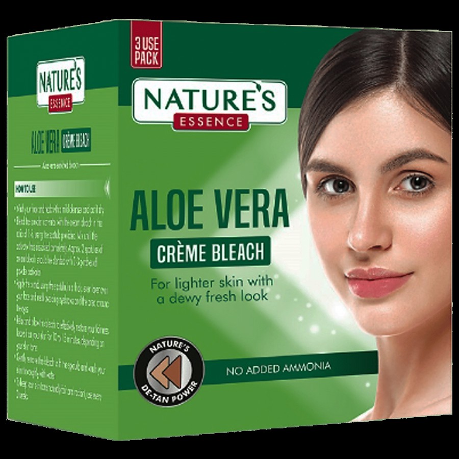 Natures Essence Aloe Vera Creme Bleach - For Lighter Skin