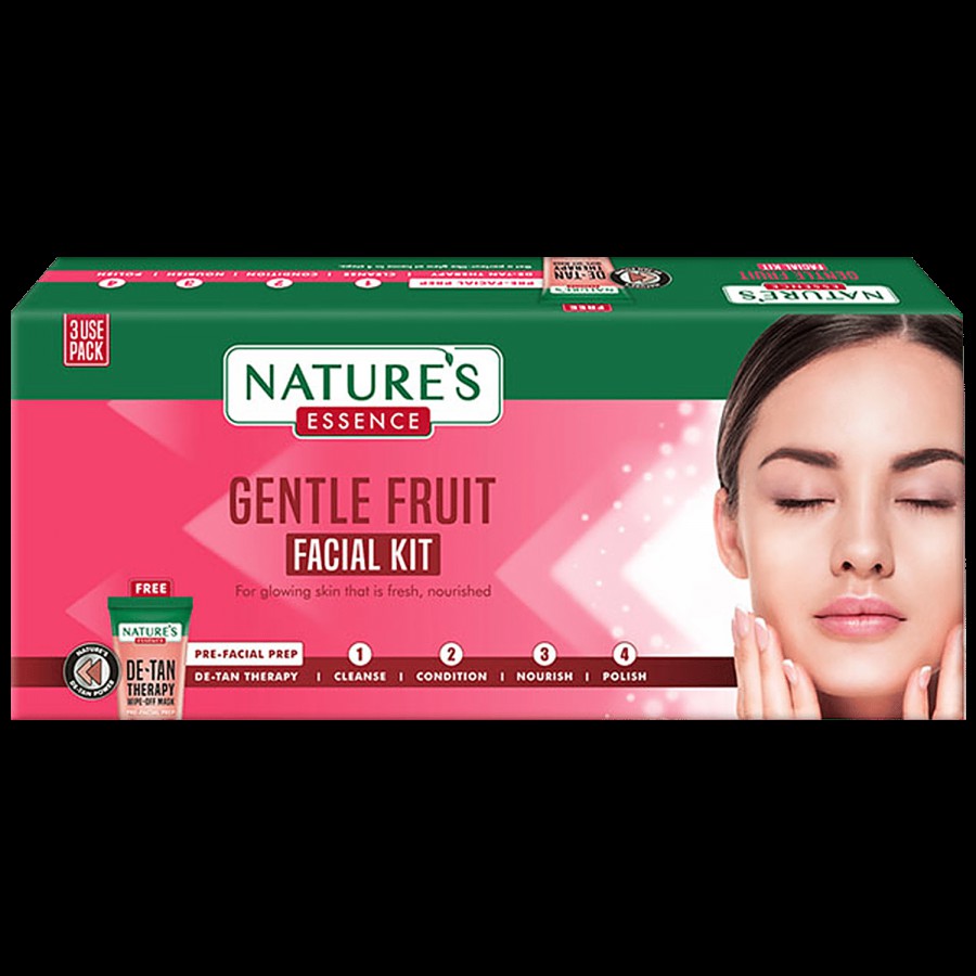 Natures Essence Gentle Fruit Facial Kit - Provides Radiant Skin