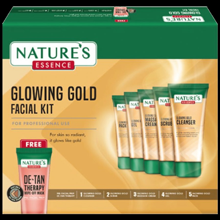 Natures Essence Glowing Gold Facial Kit