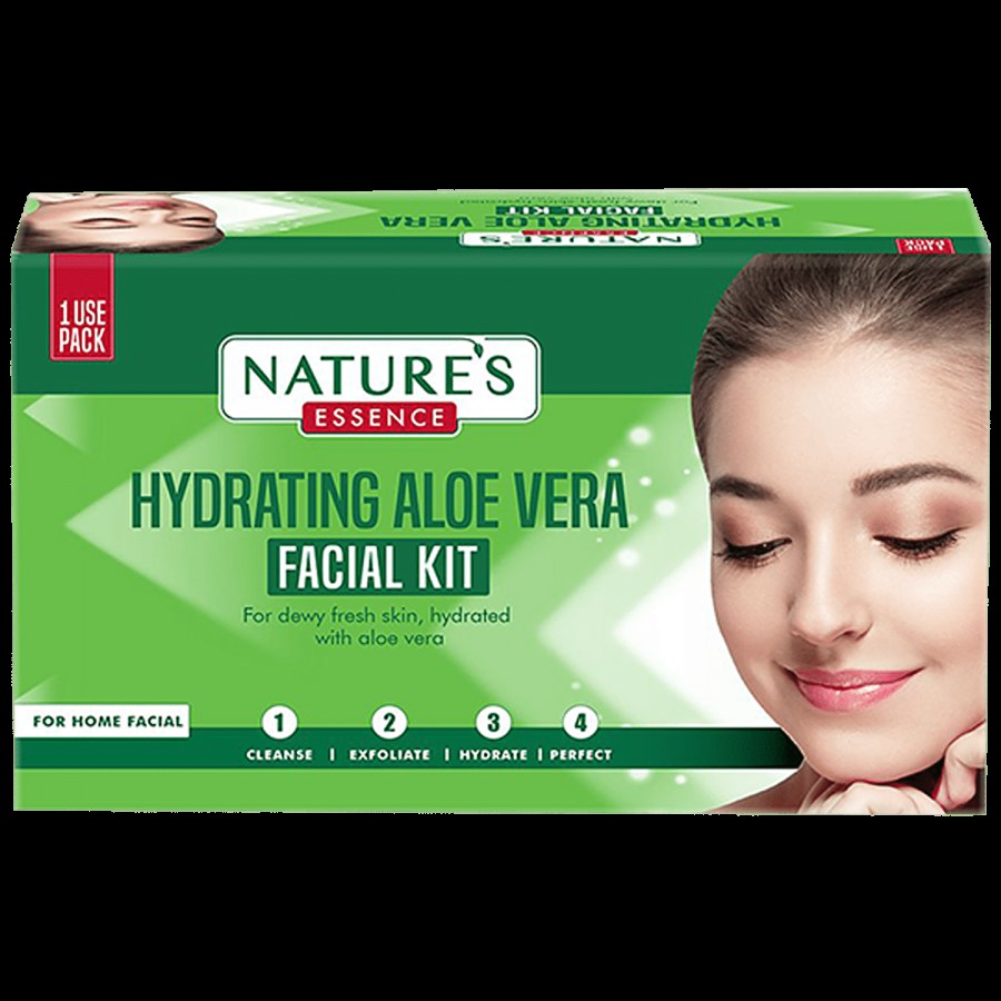 Natures Essence Hydrating Aloe Vera Facial Kit - Provides Radiant Skin