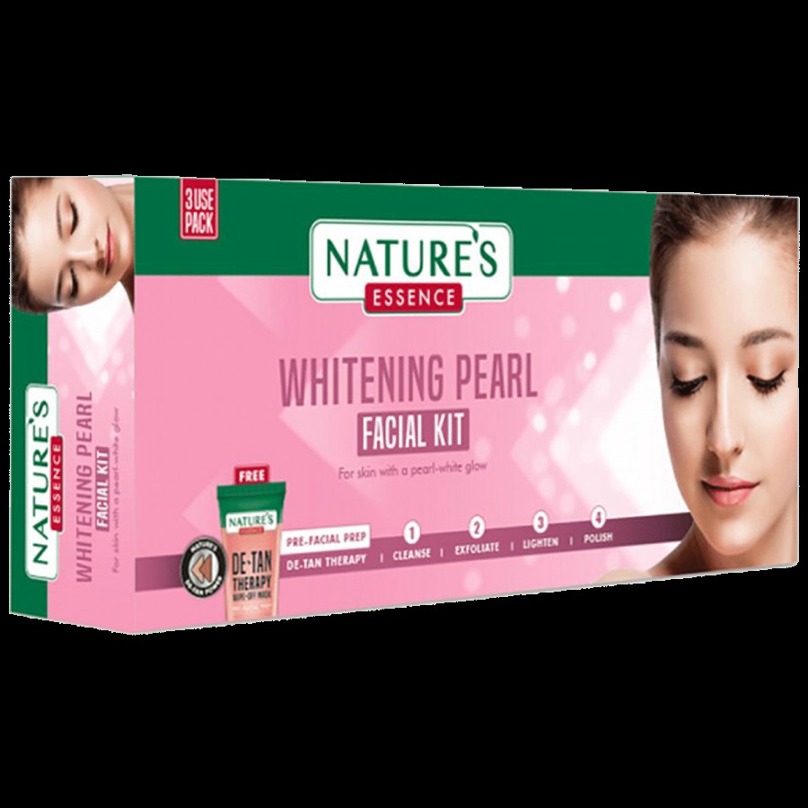 Natures Essence Whitening Pearl Facial Kit for 3 uses