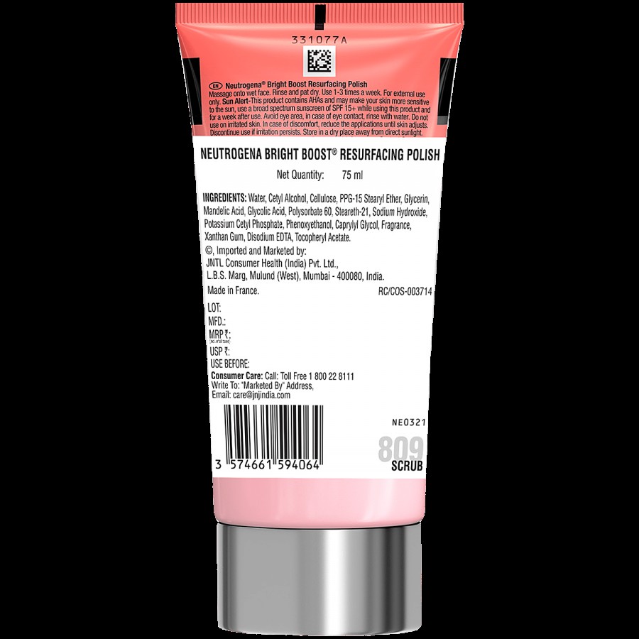 Neutrogena Bright Boost Resurfacing Polish - With AHA+ Natural Exfoliators