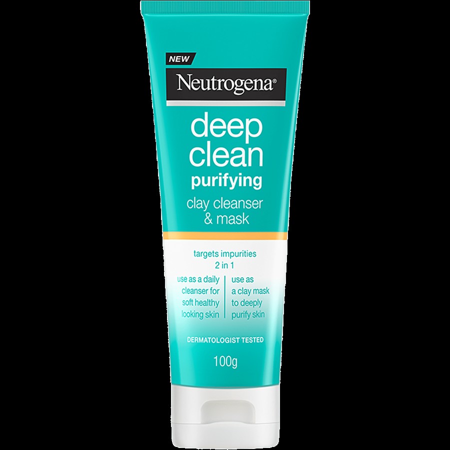 Neutrogena Deep Clean Purifying Clay Cleanser & Mask - Oil-Free