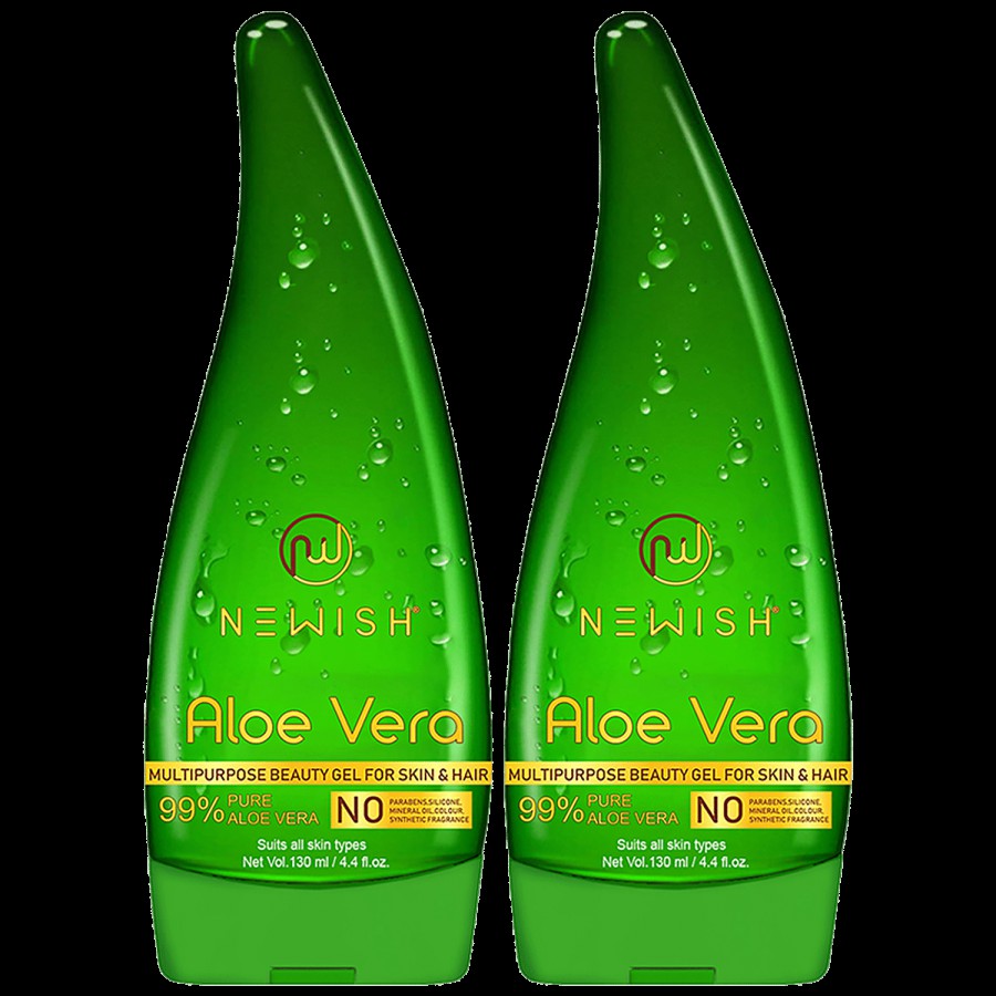 Newish Aloe Vera Gel - Multipurpose For Skin & Hair