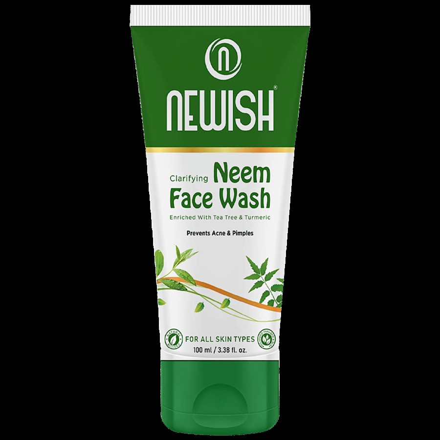 Newish Clarifying Neem Face Wash - With Tea Tree & Turmeric