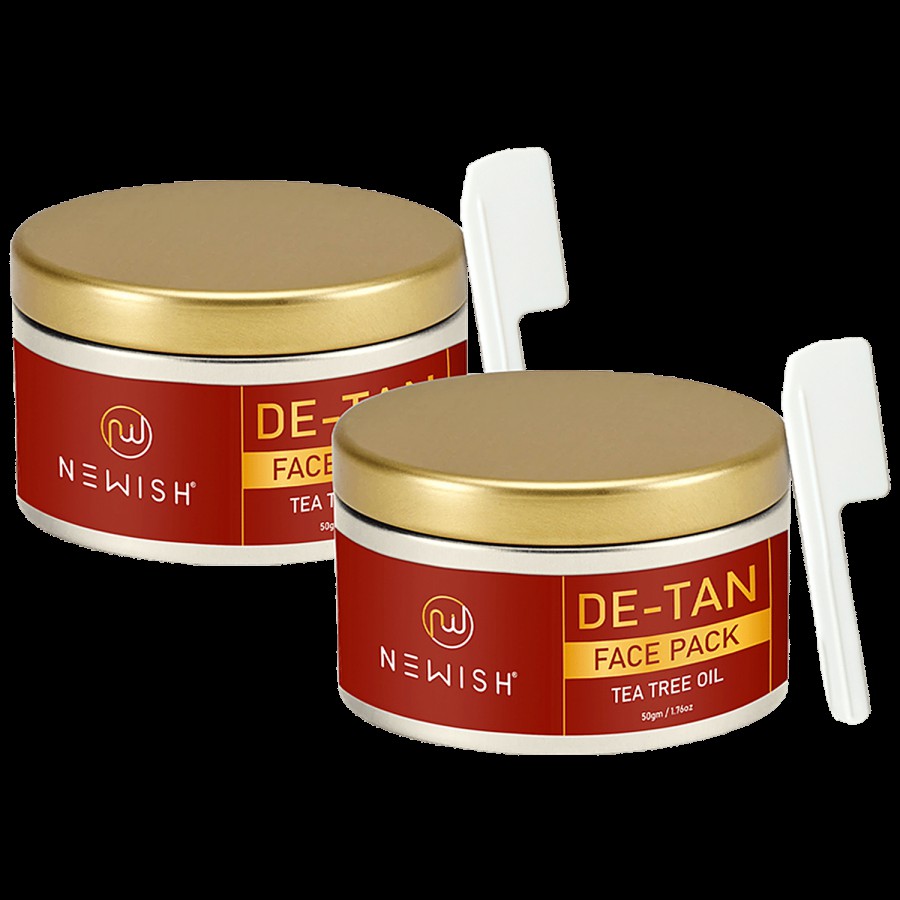 Newish De Tan Face Pack - For Men & Women