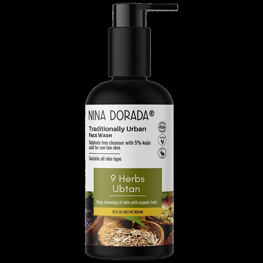 Nina Dorada Ubtan Face Wash For Dull & Dry Skin - Skin Brightening & Hydrating