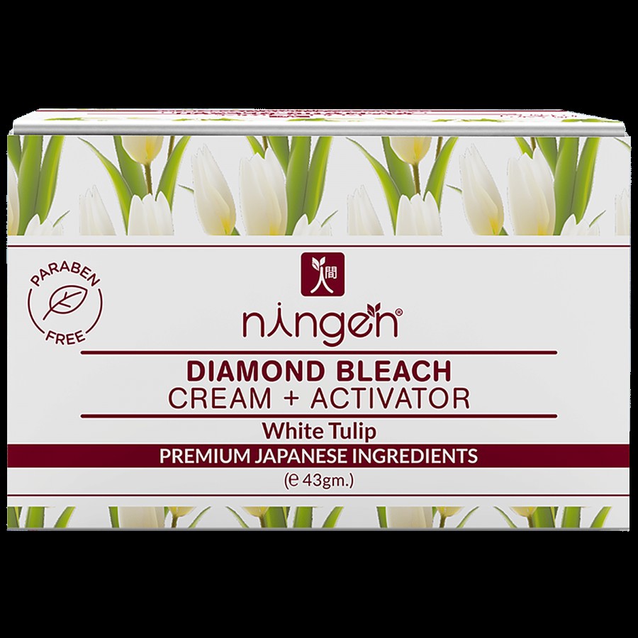 Ningen Diamond Bleach Cream + Activator - White Tulip Extracts