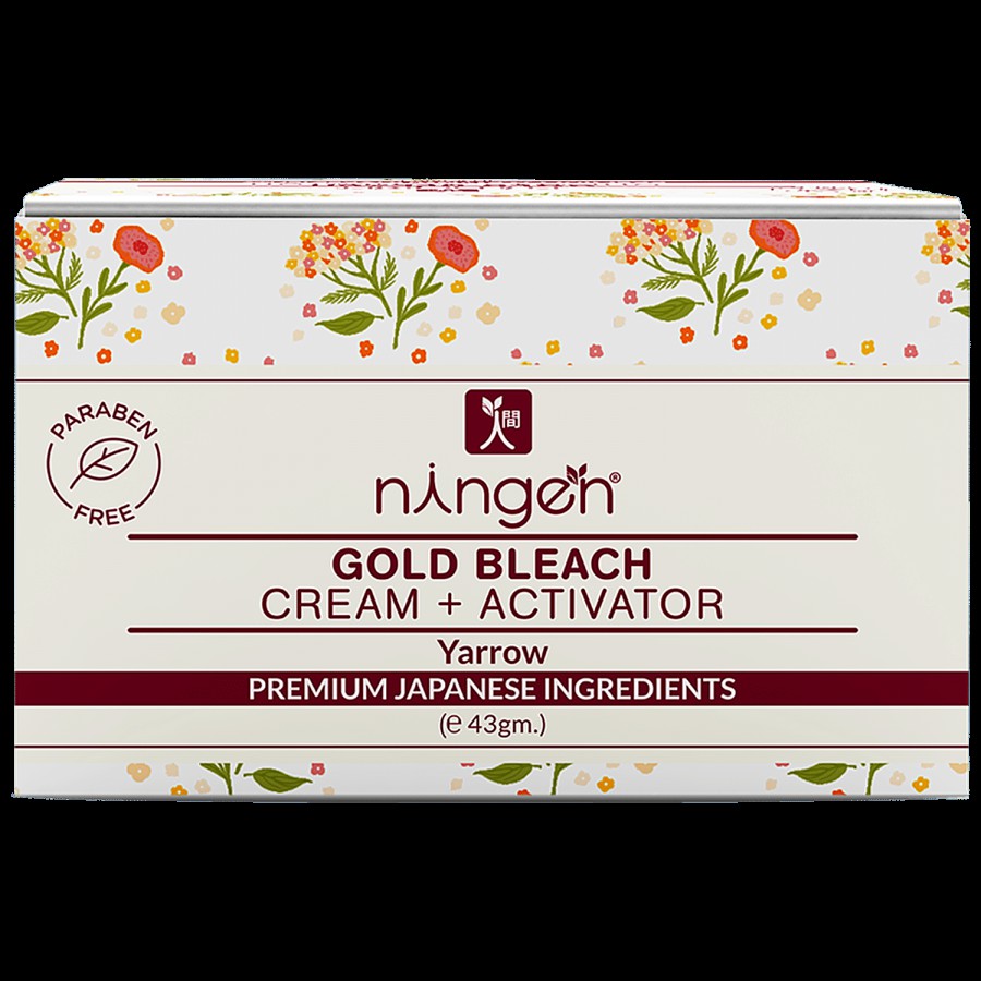 Ningen Gold Bleach Cream + Activator - Yarrow Extracts