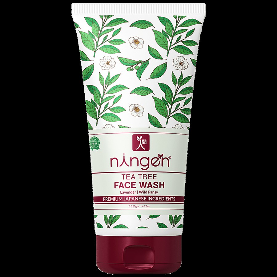 Ningen Tea Tree Face Wash - Lavender & Wild Pansy