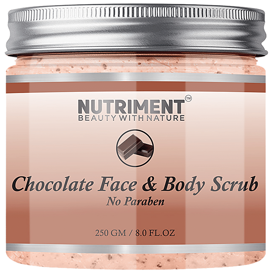 Nutriment Chocolate Face & Body Scrub - Exfoliates Dead Skin