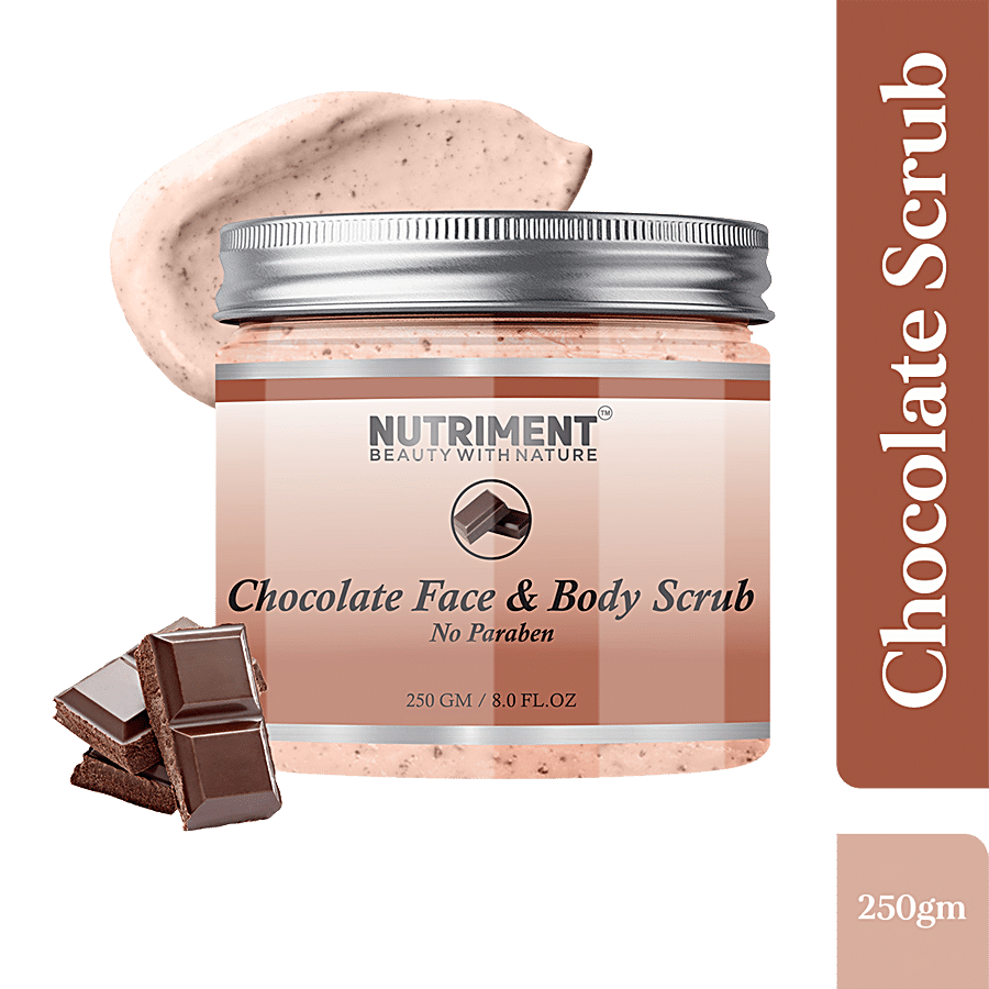 Nutriment Chocolate Face & Body Scrub - Exfoliates Dead Skin