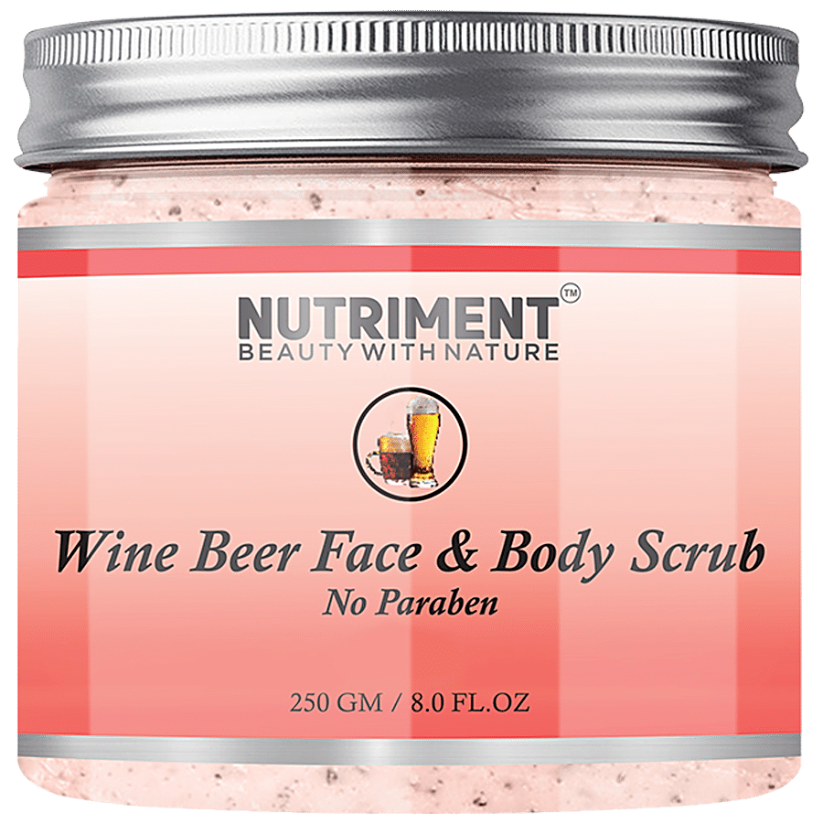 Nutriment Wine Beer Face & Body Scrub - Exfoliation