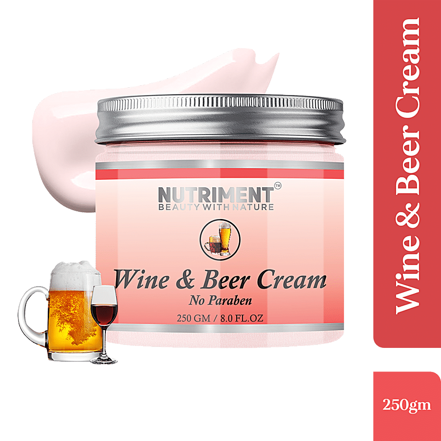 Nutriment Wine & Beer Facial Cream With Aloe Vera Extracts - Reverses Skin Damage