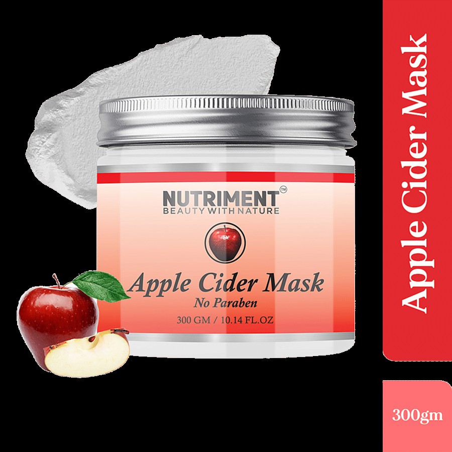 Nutriment Apple Cider Face Mask - Hydrates Skin & Removes Excess Oil