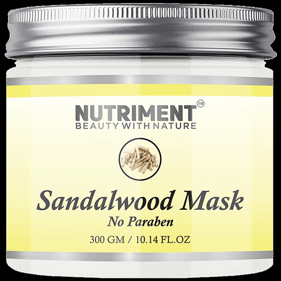 Nutriment Sandalwood Face Mask - Exfoliates Skin