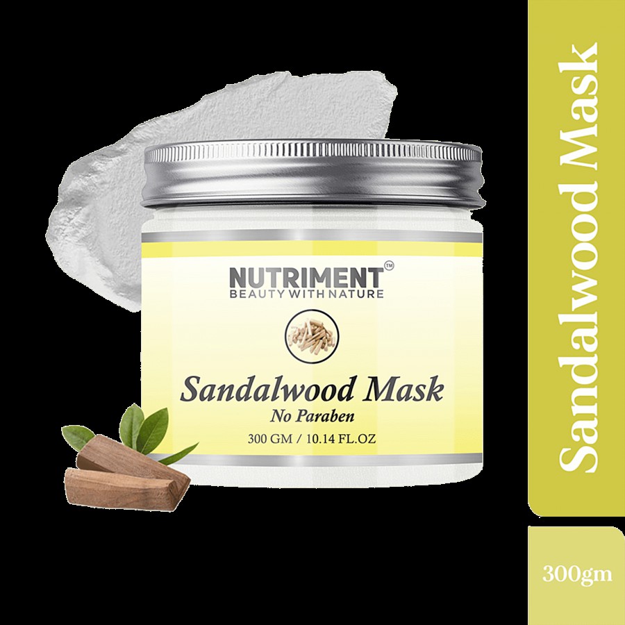 Nutriment Sandalwood Face Mask - Exfoliates Skin