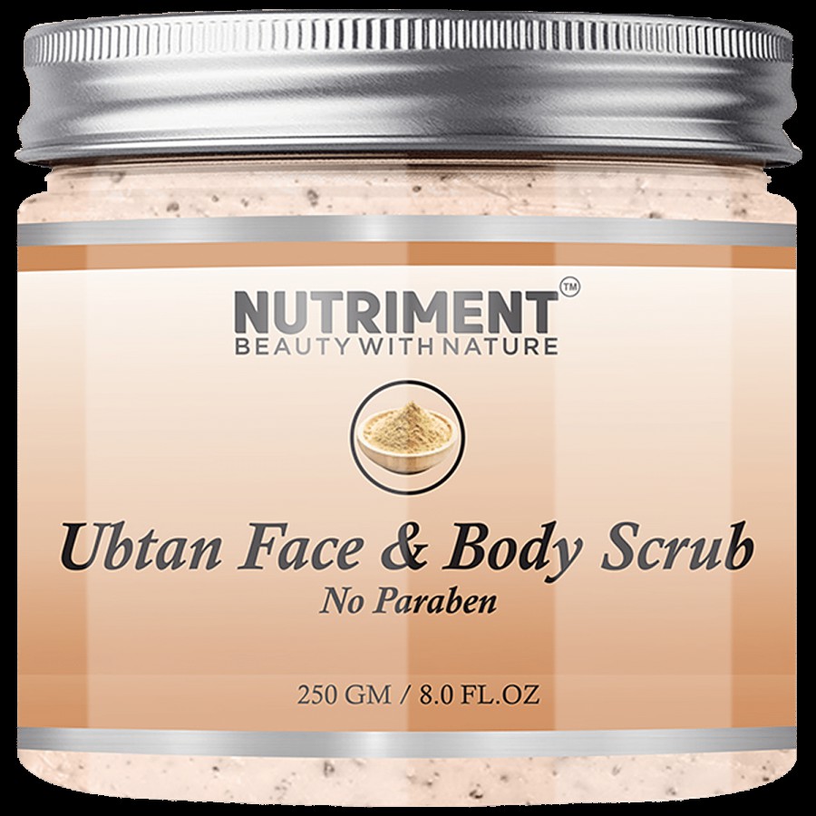 Nutriment Ubtan Face & Body Scrub - Organic & Paraben Free