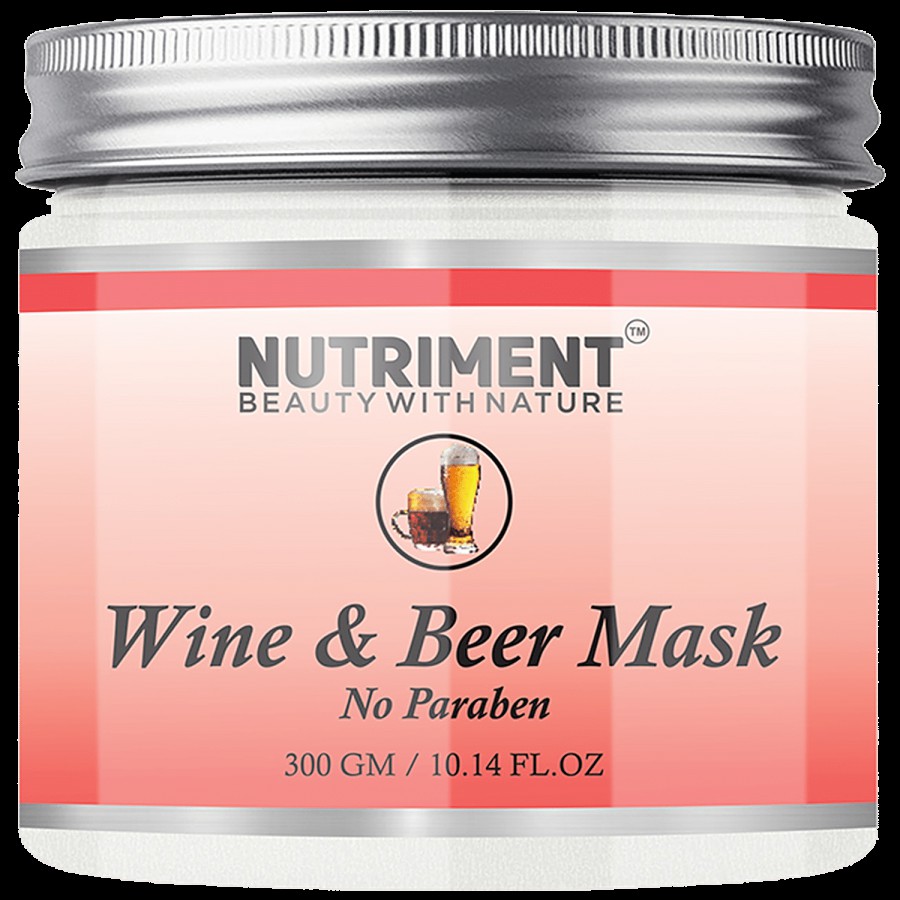 Nutriment Wine & Beer Face Mask - Keeps Skin Youthful & Radiant