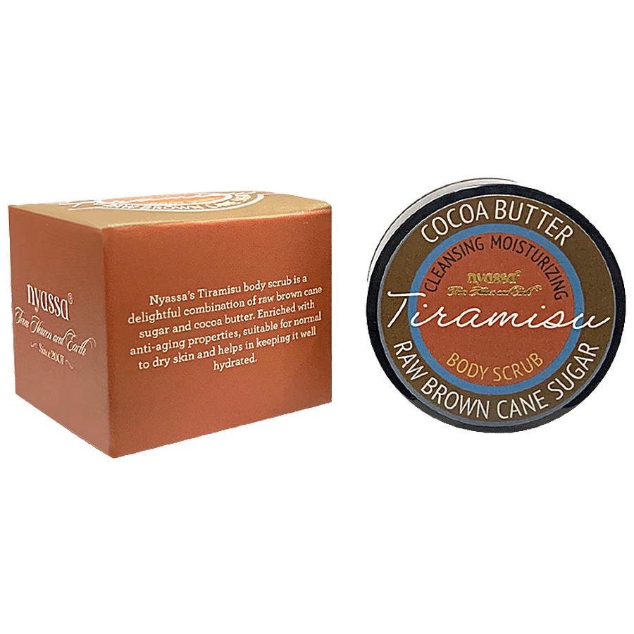 Nyassa Tiramisu Body Scrub - Cocoa Butter & Raw Brown Cane Sugar