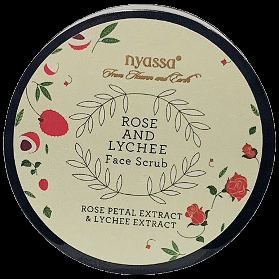 Nyassa Rose & Lychee Face Scrub - Exfoliating