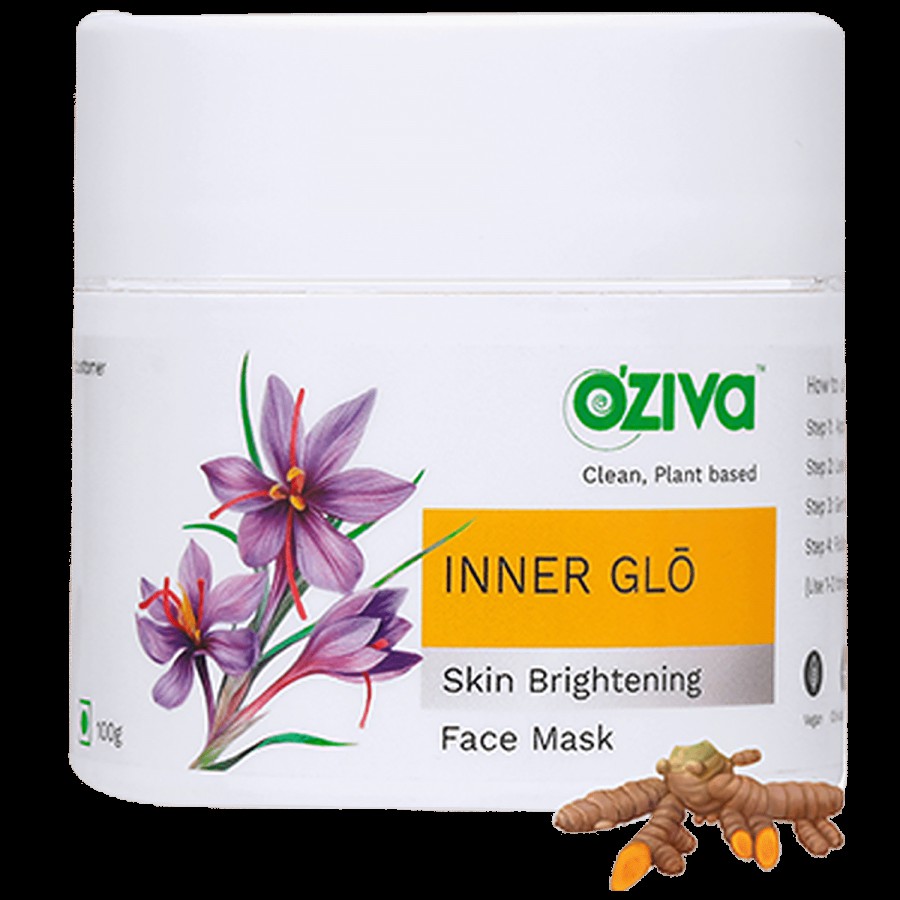 O'ZIVA Inner Glo Skin-Brightening Face Mask - With Saffron